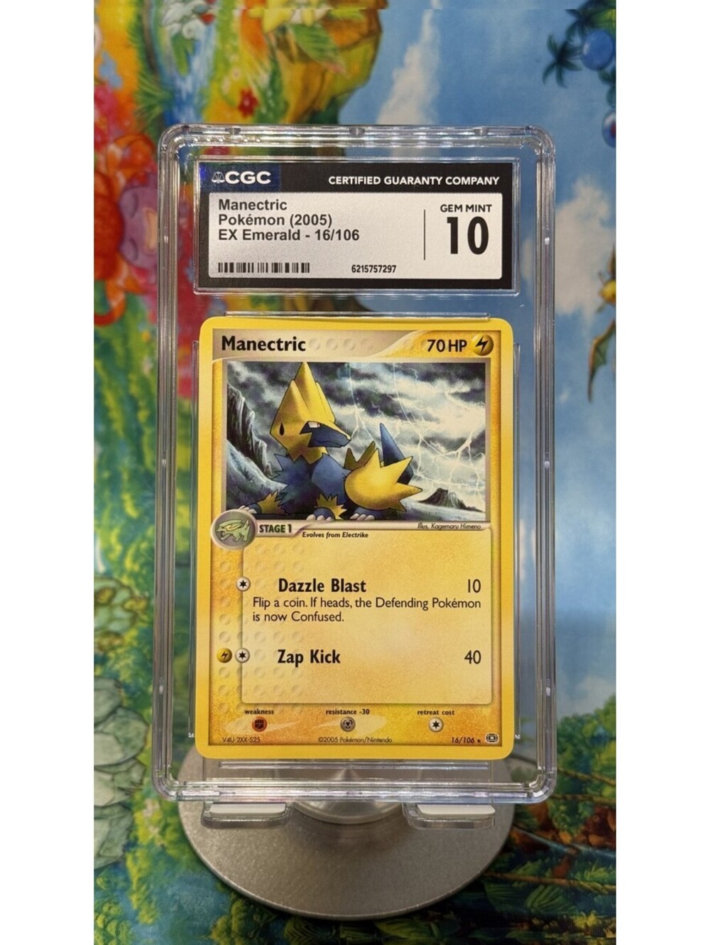 Manectric EX Emerald 16/106 2005 English CGC 10